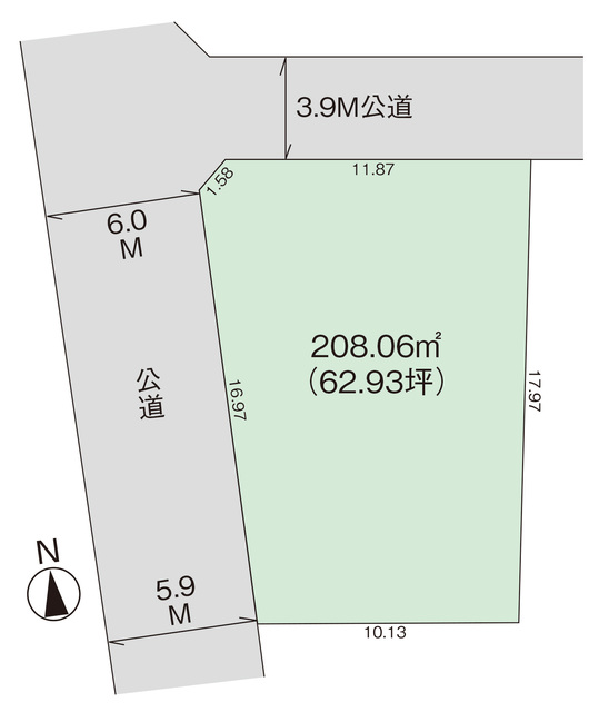 グラファーレ4272新潟市吉岡町１棟の見取り図