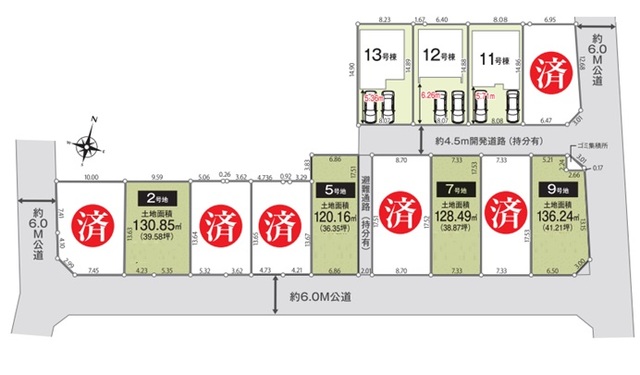 リナージュ久喜市伊坂南２４－１期の見取り図