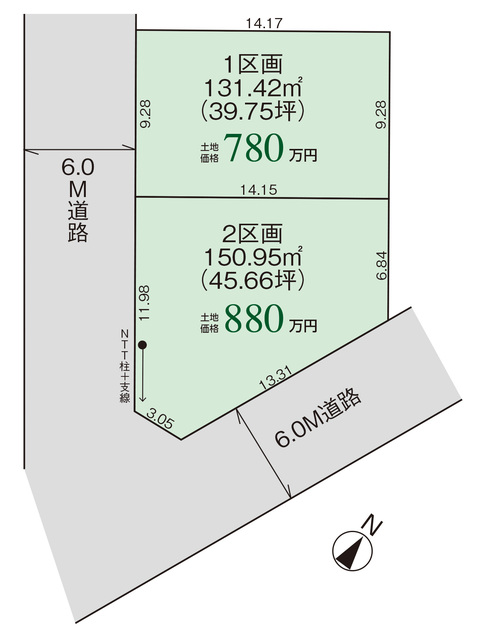 グラファーレ4272新潟市朝日町２棟の見取り図