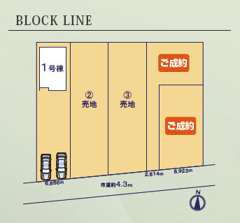 リナージュ湖西新居町新居　第３期の見取り図