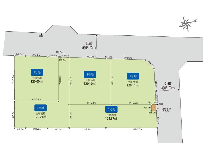 ブルーミングガーデン所沢市東狭山ケ丘１丁目５棟の見取り図