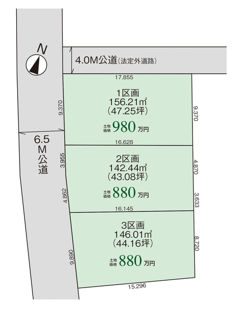 グラファーレ4372新潟市新津本町３棟の見取り図
