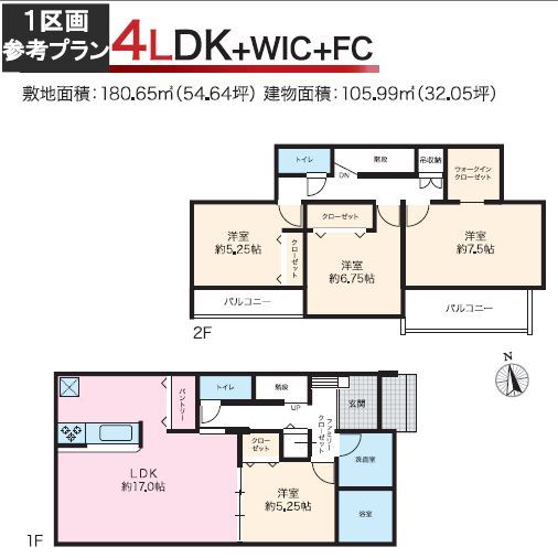 グラファーレ犬山市鳥屋越１１棟の見取り図