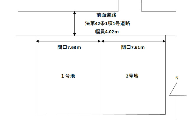リナージュ池田豊島北２丁目　第１期の見取り図