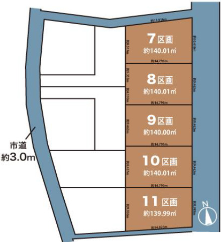リナージュ蒲郡上本町　第１期の見取り図