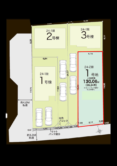 リナージュ船橋夏見６丁目　第３期の見取り図