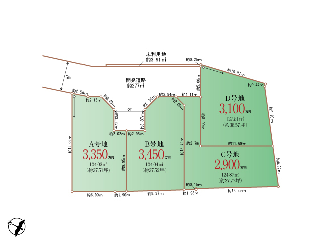 ハートフルタウン八王子市散田町4丁目933番の見取り図
