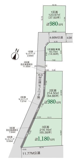 グラファーレ4372新潟市車場２期３棟の見取り図