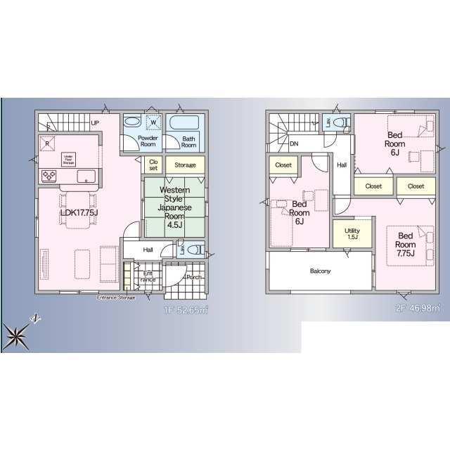クレイドルガーデン宮代町百間 第8の見取り図