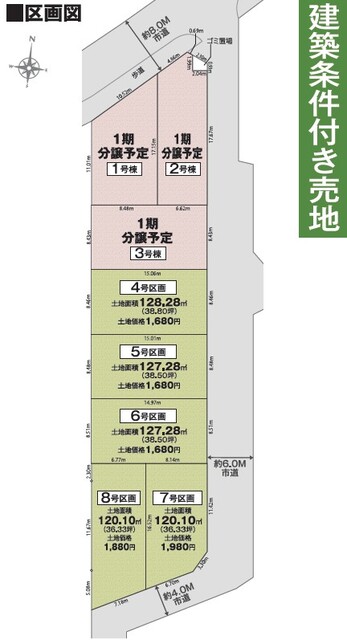 リナージュ飯能双柳　第１期の見取り図