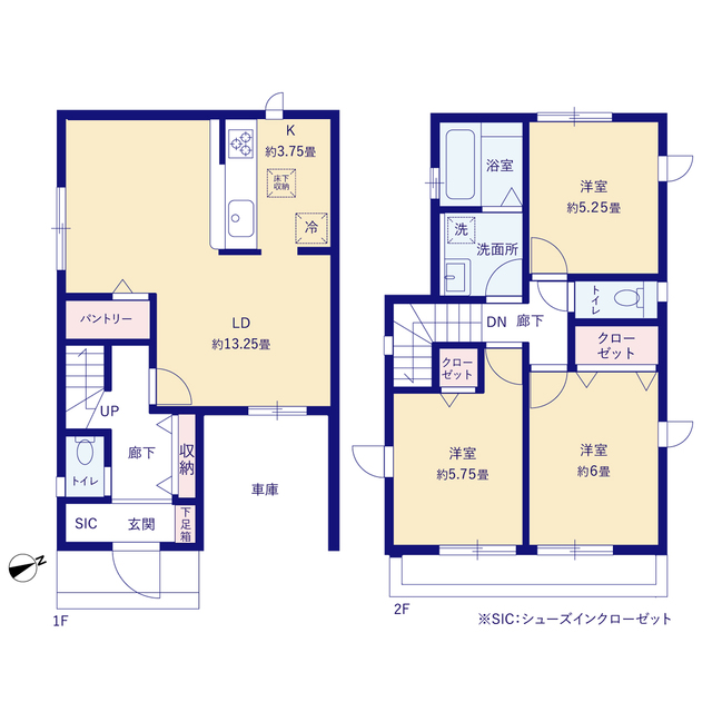 グラファーレ4269横浜市神大寺２期２棟の見取り図