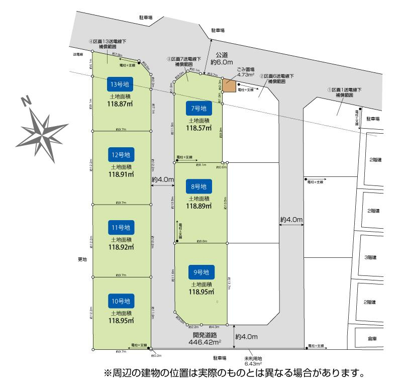 ブルーミングガーデン入間市下藤沢５丁目１３棟の見取り図