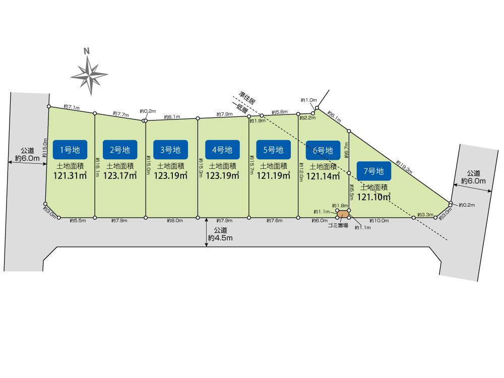 ブルーミングガーデン所沢市東狭山ケ丘３丁目７棟の見取り図