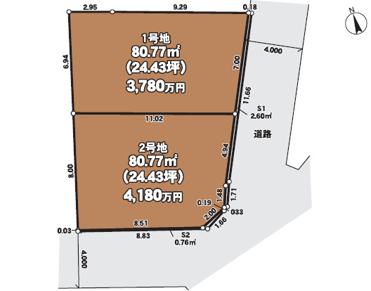 リナージュ練馬大泉学園町５丁目　第１期の見取り図