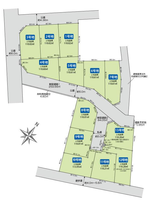 ブルーミングガーデン東村山市秋津町３丁目１３棟の見取り図