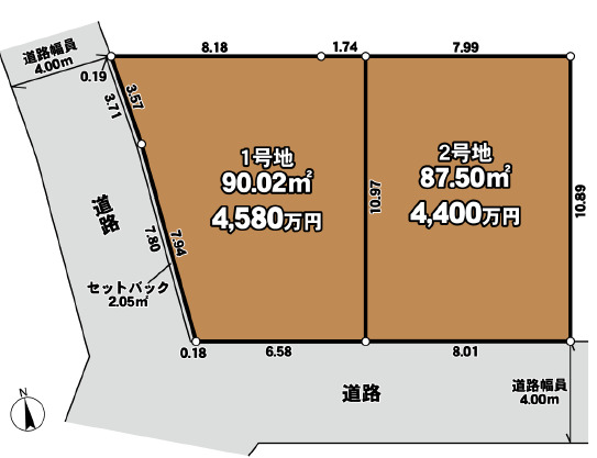 リナージュ西東京南町２丁目　第１期の見取り図