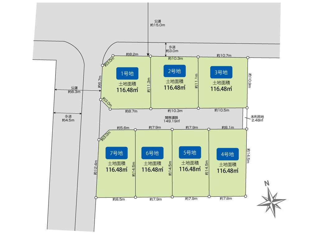ブルーミングガーデン名古屋市南区砂口町７棟の見取り図