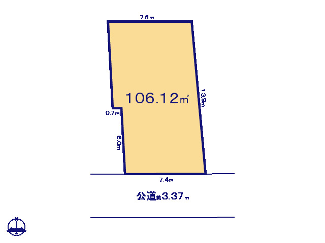 グラファーレ4348さいたま市南中丸１６期４棟の見取り図
