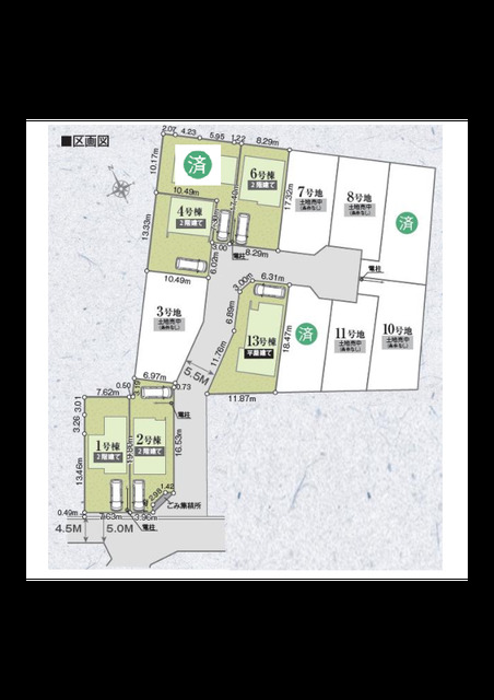 リナージュ柏市酒井根　第１期の見取り図