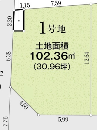 リナージュふじみ野仲２丁目　第１期の見取り図
