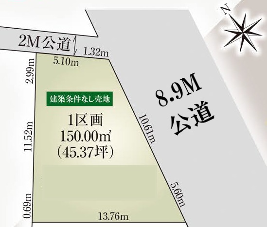 グラファーレ4245市原市古市場４期４棟の見取り図