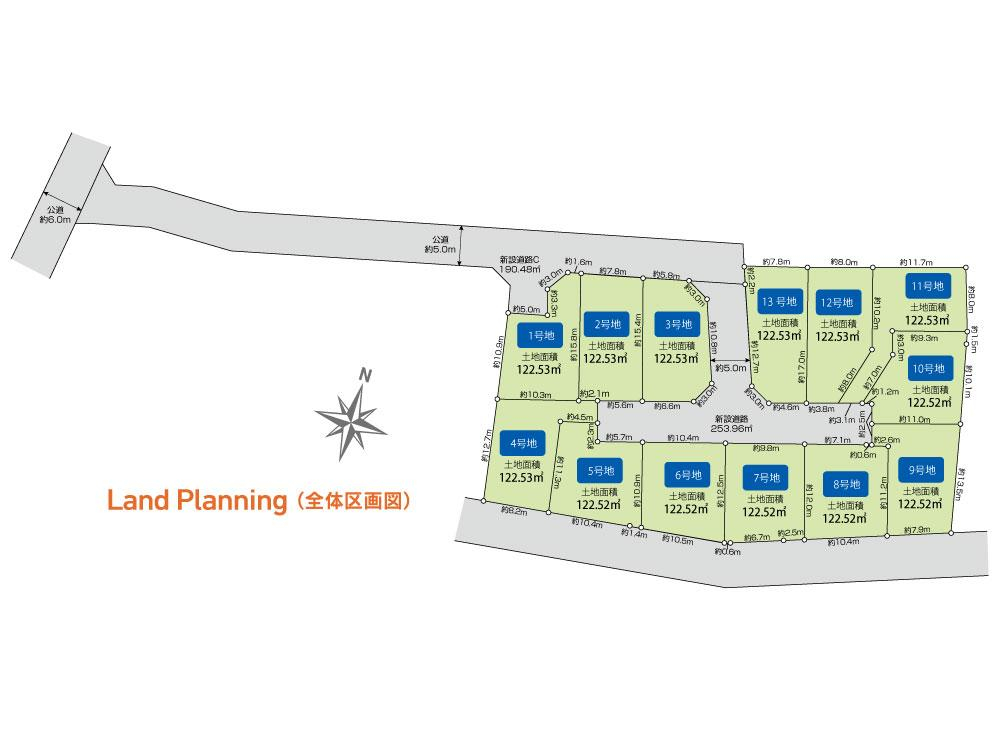 東村山久米川小平全13区画 区画図