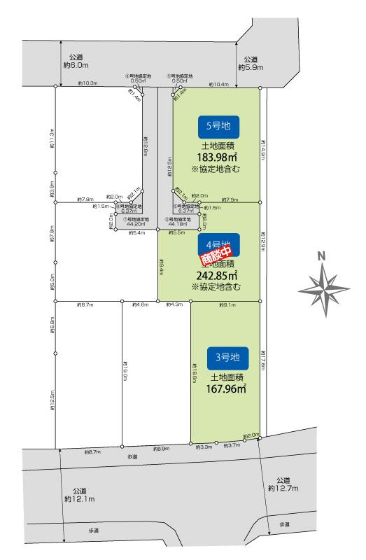 大野城市大城3丁目7区画 区画図