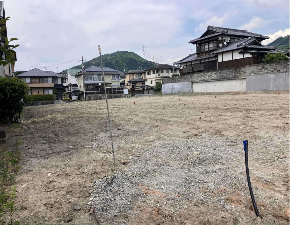 現地土地写真 造成工事完了時期/2026年6月中旬引渡予定/2026年7月中旬
