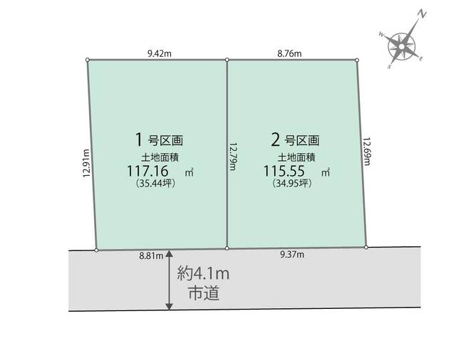リナージュ宇都宮市陽東３丁目０１期の見取り図