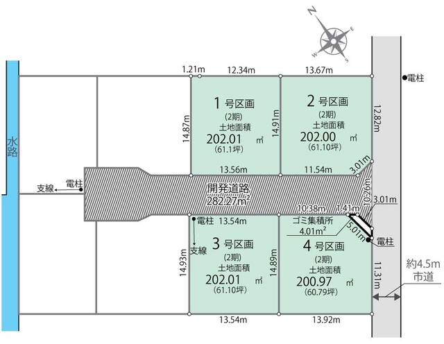 リナージュネクスジー古河諸川　第２期の見取り図