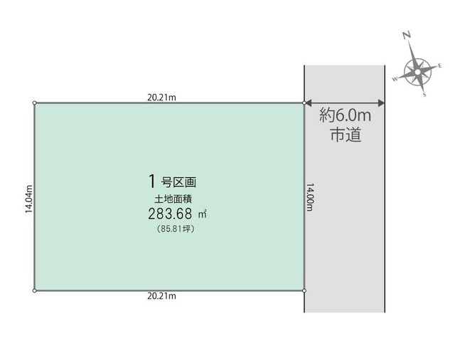 リナージュ宇都宮市瑞穂１丁目０１期の見取り図