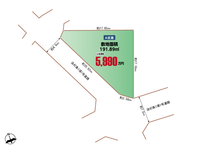 ハートフルタウン横浜市栄区笠間5丁目275番の見取り図