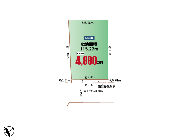 ハートフルタウン横浜市泉区和泉中央南2丁目4035番の見取り図