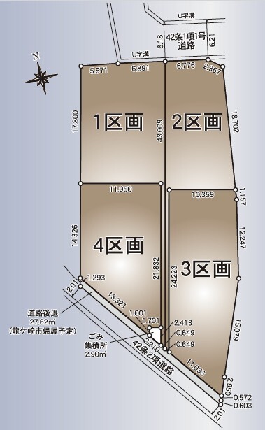 クレイドルガーデン龍ケ崎市直鮒 第2の見取り図