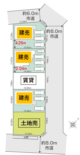 リナージュネクスジー碧南市日進町４丁目０１期の見取り図