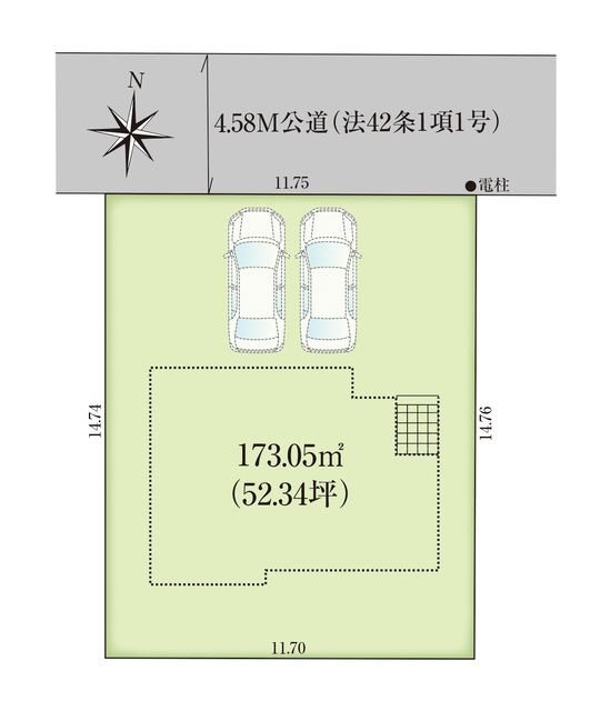 グラファーレ4346橿原市菖蒲町１棟の見取り図