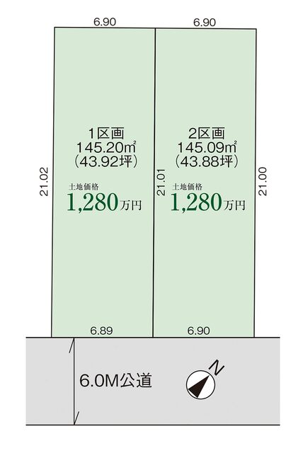 グラファーレ4472新潟市東明２棟の見取り図