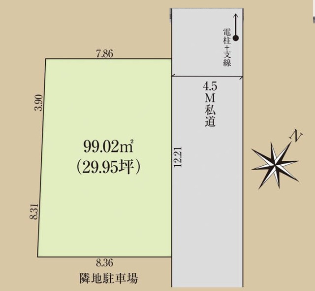 グラファーレ4441鎌ヶ谷市東初富１５期１棟の見取り図