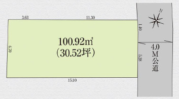 グラファーレ4434鶴ヶ島市上広谷６期１棟の見取り図