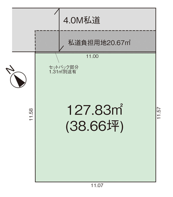 グラファーレ4472新潟市小針上山２期１棟の見取り図