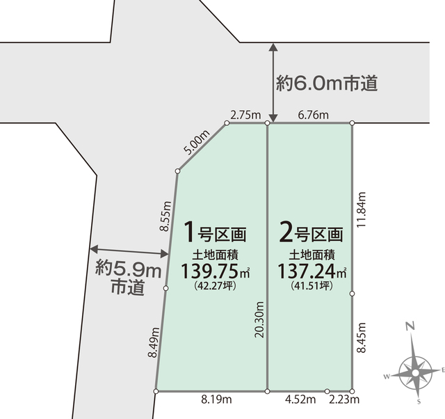 リナージュ小山市東城南５丁目０１期の見取り図