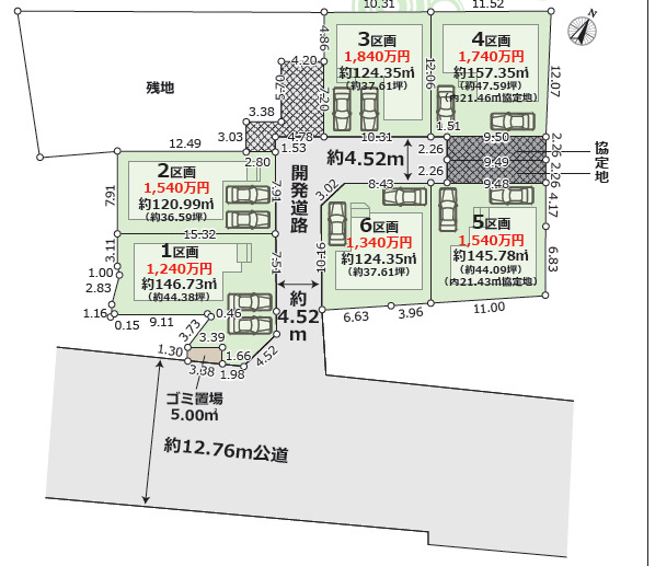 グラファーレ4370二宮町山西３期６棟の見取り図
